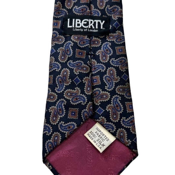 Vintage Liberty Of London 100% Silk Tie 
USA Made - Picture 6 of 8